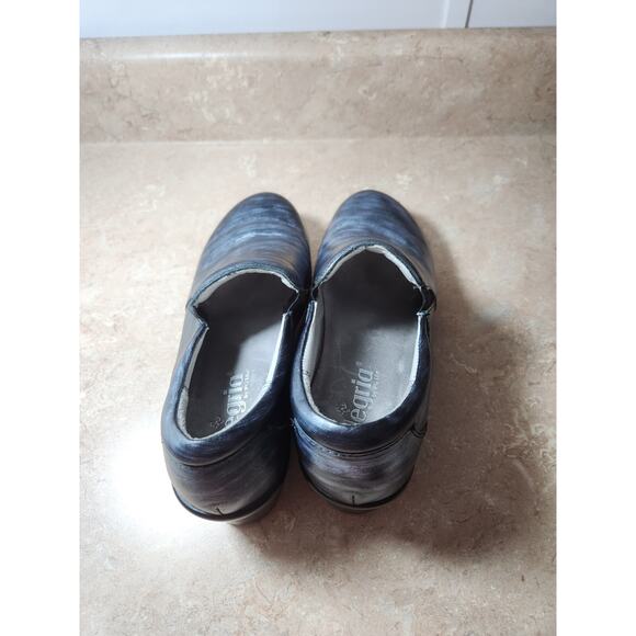 ALEGRIA Sz EU 38 7.5 Metallic Leather Clog Comfort Shoes Nursing Professional - Picture 5 of 6